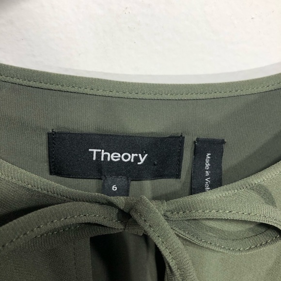 Theory Antazie Tie-neck Shift Dress - Picture 4 of 6